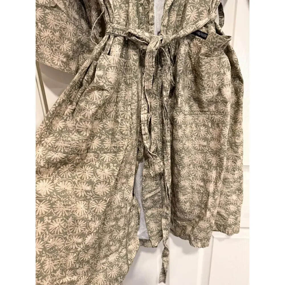 #T10 TOMMY HILFIGER 100%‎ Cotton Robe